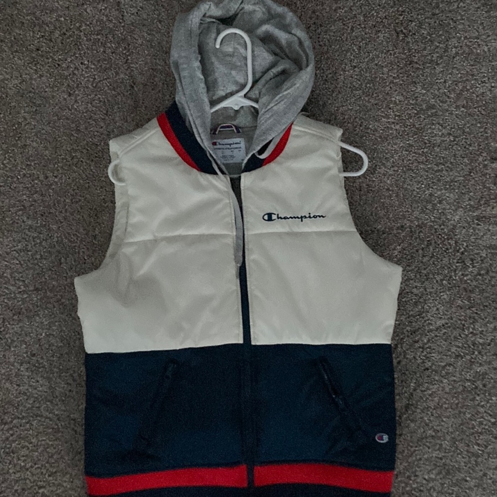 Red white and blue champion vest
